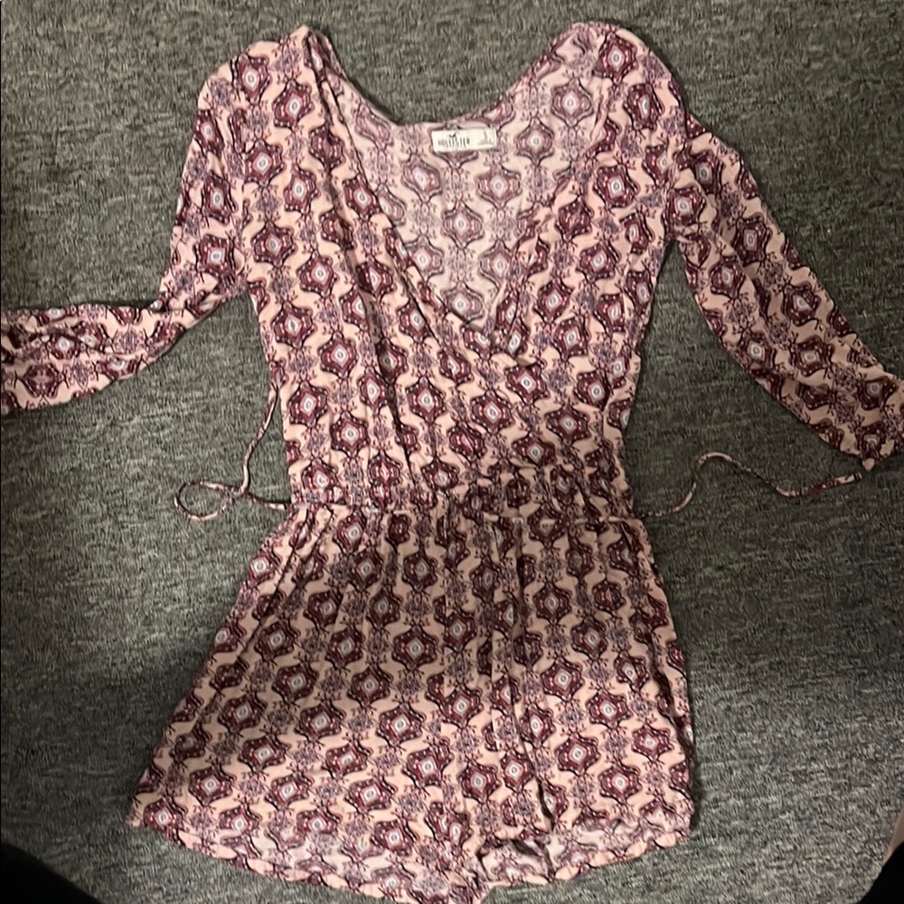 Pink and Purple Patterned Romper